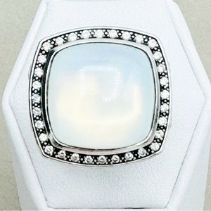 David Yurman Albion Moonlight Ice 17mm Moon
Quartz (Moonstone) Diamond Ring